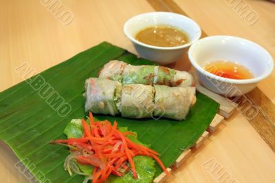 Vietnamese spring rolls