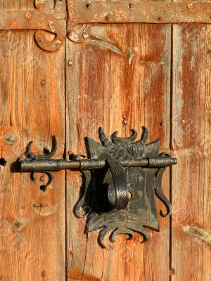 Antique chapel door