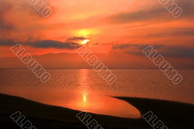 Sunset on the beach