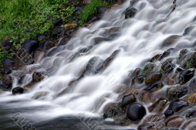 Waterfall flow motion