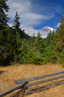 August mountain landscape