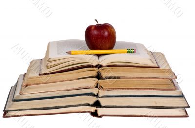 Educational Concepts (open books with apple)
