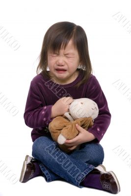 Childhood Series 7 (crying with Bunny 2)