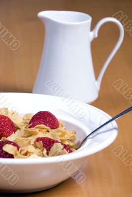 Cereal with Strawberries