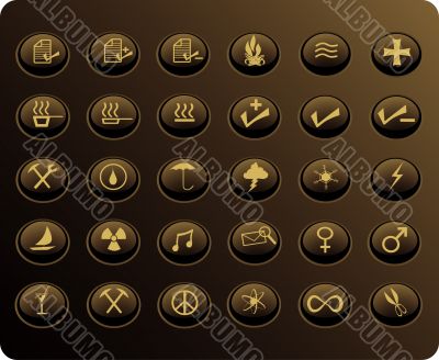 various web buttons