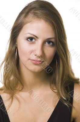 Portrait of the girl with long hair