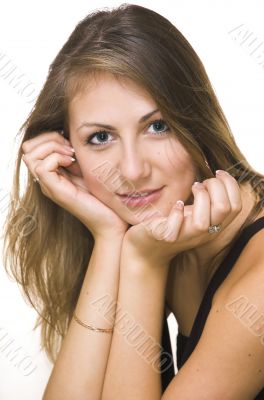 Portrait of the beautiful girl