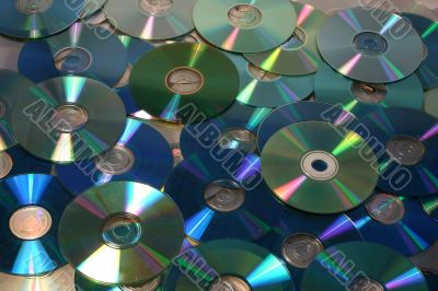 green cd and dvd