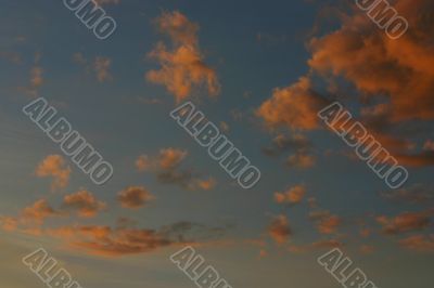 Orange clouds Orange clouds