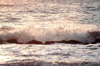 Blue wave sunset Blue wave sunset