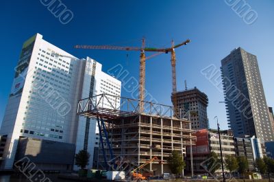 construction site in the city