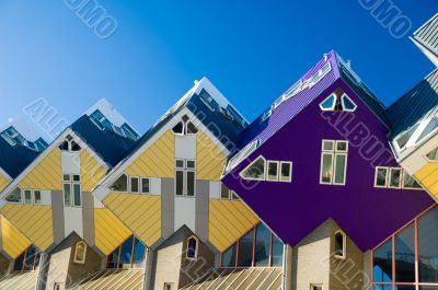 abstract modern architecture cube houses