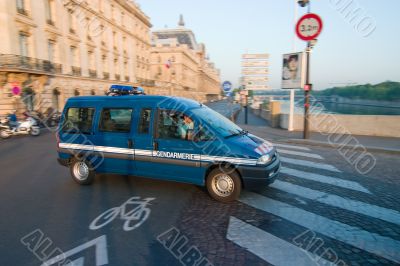 Gendarmerie, French Police Vehicle in Paris