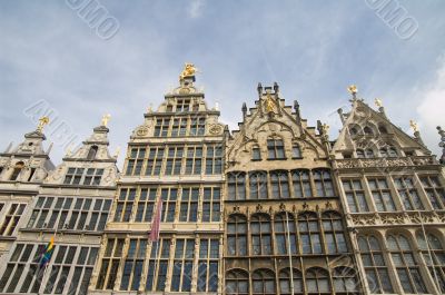 Antwerp skyline of renaissance buildings