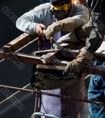 Welding Construction Workers