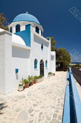 idyllic greek church