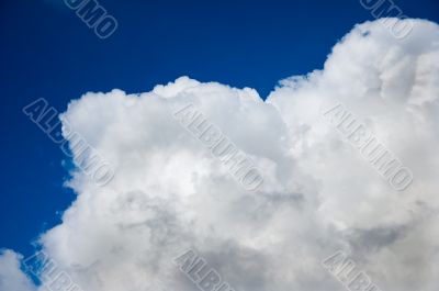 huge white fluffy cloud