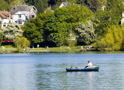 Man in a Raft