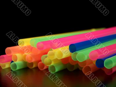 Close Up of Colorful Straws Close Up of Colorful Straws
