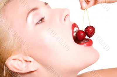 Biting the cherry