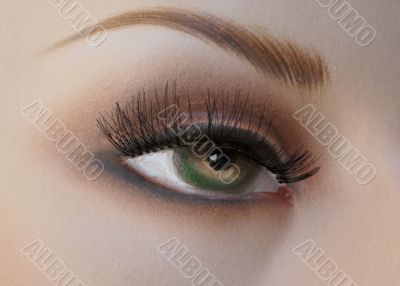 Mannequin`s eye. Mannequin`s eye.