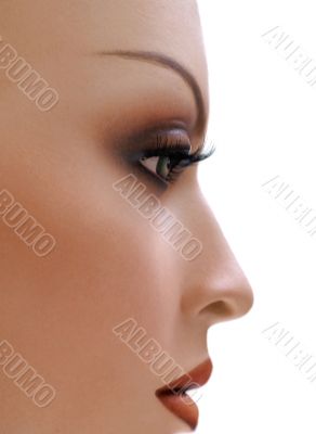 Mannequin en profile. Mannequin en profile.