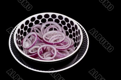Red onion rings. Red onion rings.