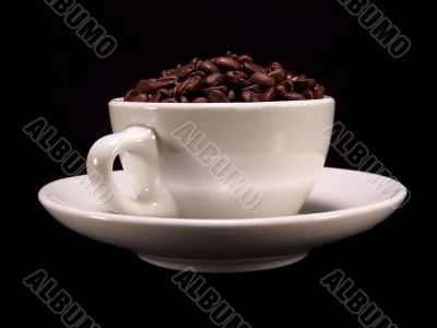 Cup Of Coffee Beans Cup Of Coffee Beans