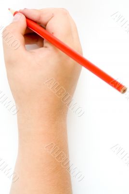 hand with pencil hand with pencil