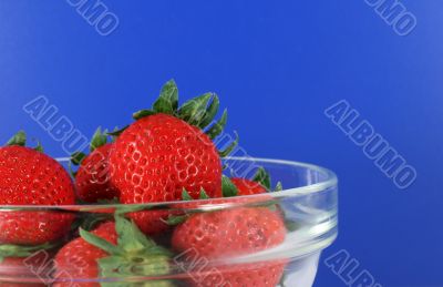 Bowl of organic strawberries Bowl of organic strawberries