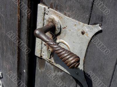An old church door handle.
