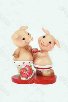 romantic piglets