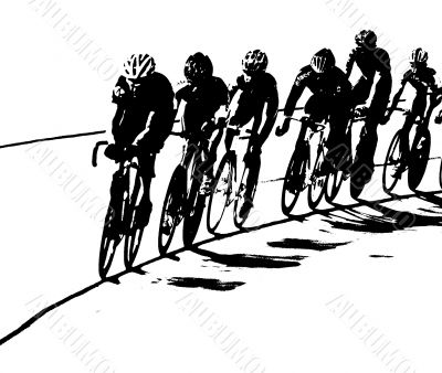 Bicycle Race B&amp;W