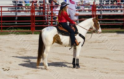 Cowgirl on Horse