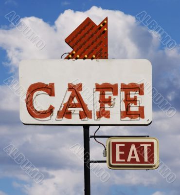 Cafe Eat Sign