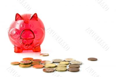 red piggy-bank