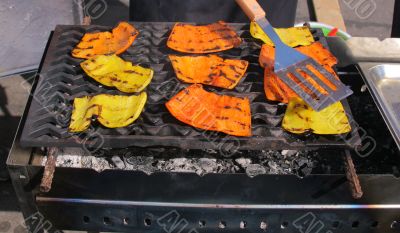 Grilled paprika Grilled paprika
