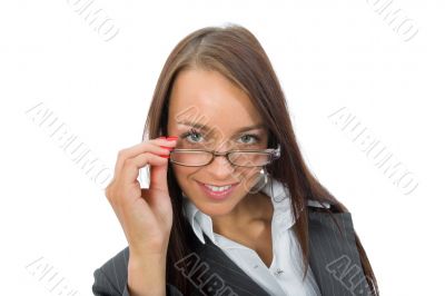 portrait by young, beautiful woman