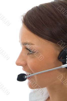 Business woman colling