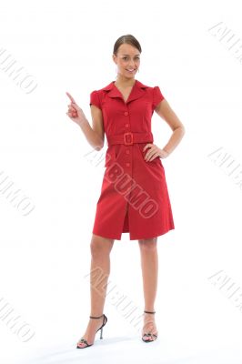 portrait by young, beautiful woman