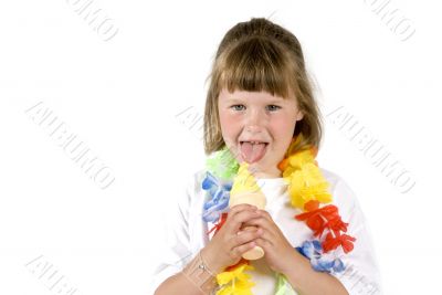 Girl with ice-cream