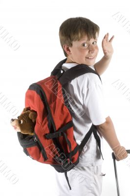 boy is saying goodbye boy is saying goodbye