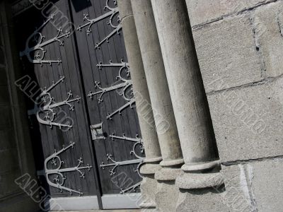 Curch pillars. Curch pillars.