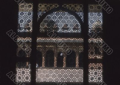 Exquisitely carved marble screen