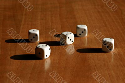 Dice on the wall Dice on the wall