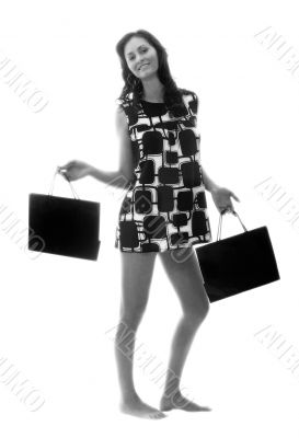 pretty woman in shopping mode pretty woman in shopping mode