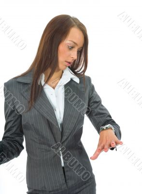 portrait by young, beautiful woman