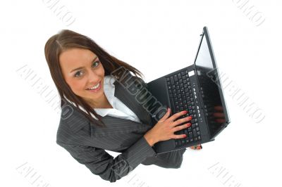business woman and laptop