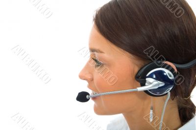 Business woman colling