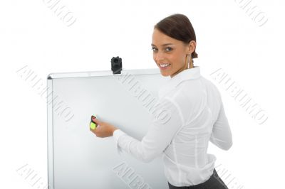 business woman and laptop